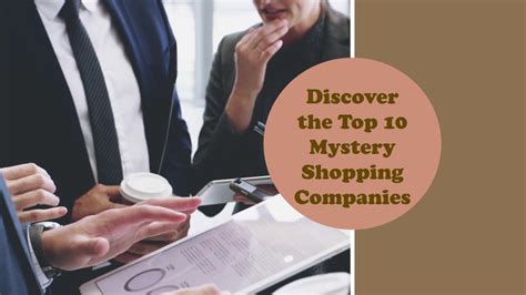 top 10 mystery shopping companies.